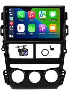 Vierex Fit Toyota Yaris Car Stereo Android Screen 2018-2022 With Apple Carplay Android Auto Wireless WiFi DSP AHD Camera Included Fast Interface QLED Manual AC (8+128GB Carplay)  - Image 1