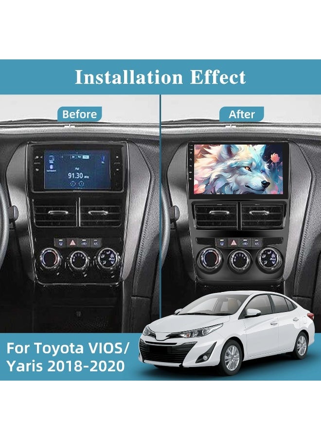 Vierex Fit Toyota Yaris Car Stereo Android Screen 2018-2022 With Apple Carplay Android Auto Wireless WiFi DSP AHD Camera Included Fast Interface QLED Manual AC (8+128GB Carplay)  - Image 2