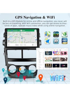 Vierex Fit Toyota Yaris Car Stereo Android Screen 2018-2022 With Apple Carplay Android Auto Wireless WiFi DSP AHD Camera Included Fast Interface QLED Manual AC (8+128GB Carplay)  - Image 4