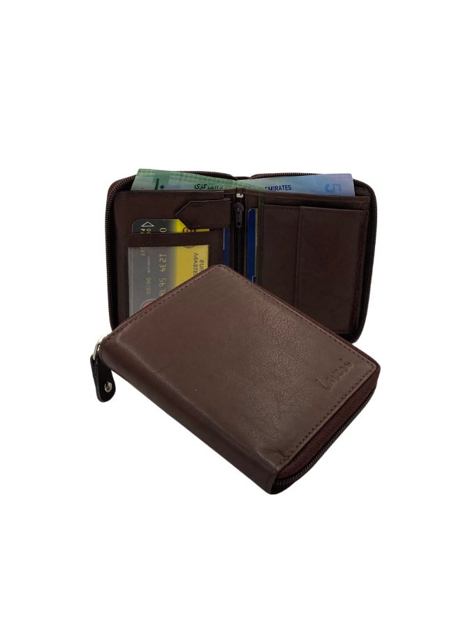 LAVERI LEATHER Fullzip leather mens Wallet #621CZ - Image 1