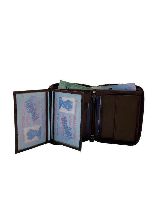 LAVERI LEATHER Fullzip leather mens Wallet #621CZ - Image 5