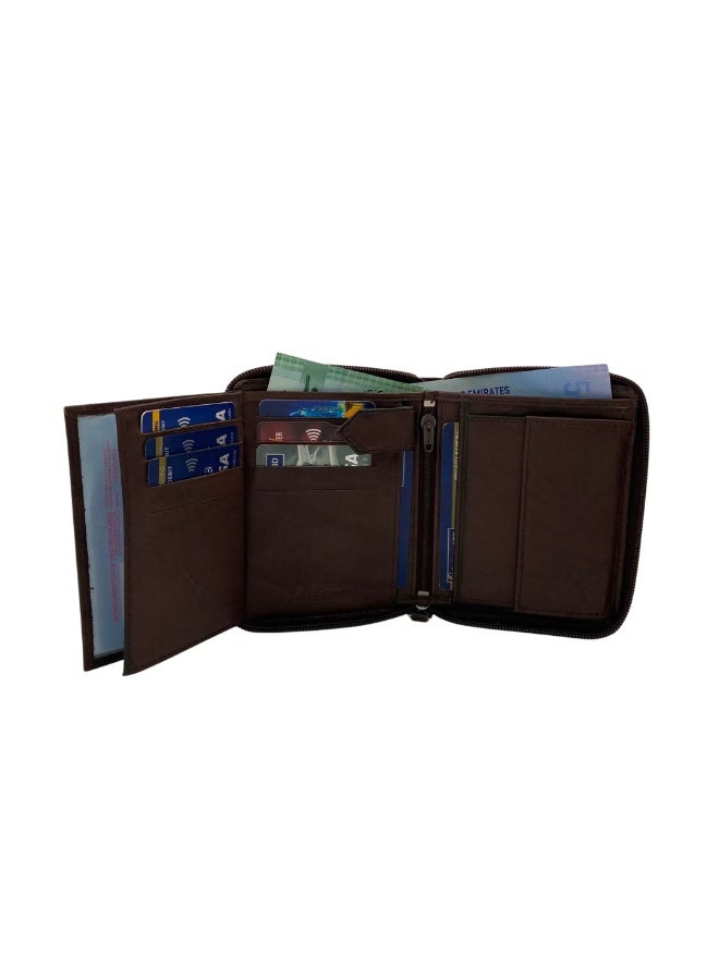 LAVERI LEATHER Fullzip leather mens Wallet #621CZ - Image 4