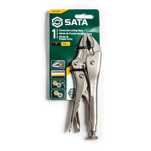 SATA 7" Curved Jaw Locking Pliers - ST71102ST - Image 2