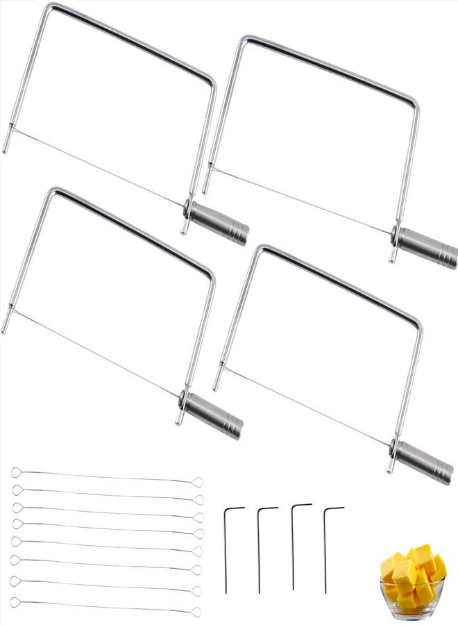 ShinianYa Cheese Slicer Accessories Cheese Cutter Stainless Steel Components - Great for Making Giftable Cheese Cutting Boards with This Cheese Slicer Kit (Stainless Steel Handle, 4) - Image 2