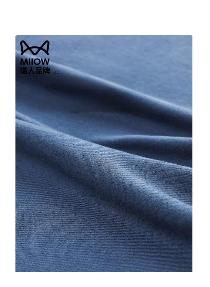 MIIOW Breathing Pajamas-Men's Pajamas Made Of Pure Cotton, Loose And Comfortable, Long Sleeved Casual Home Suit Set - Image 2