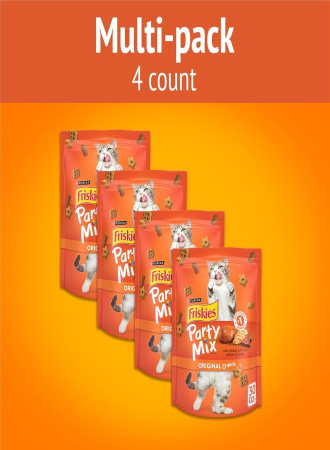 Friskies Purina Friskies Cat Treats, Party Mix Original Crunch - 30 oz. Pouch - Image 3