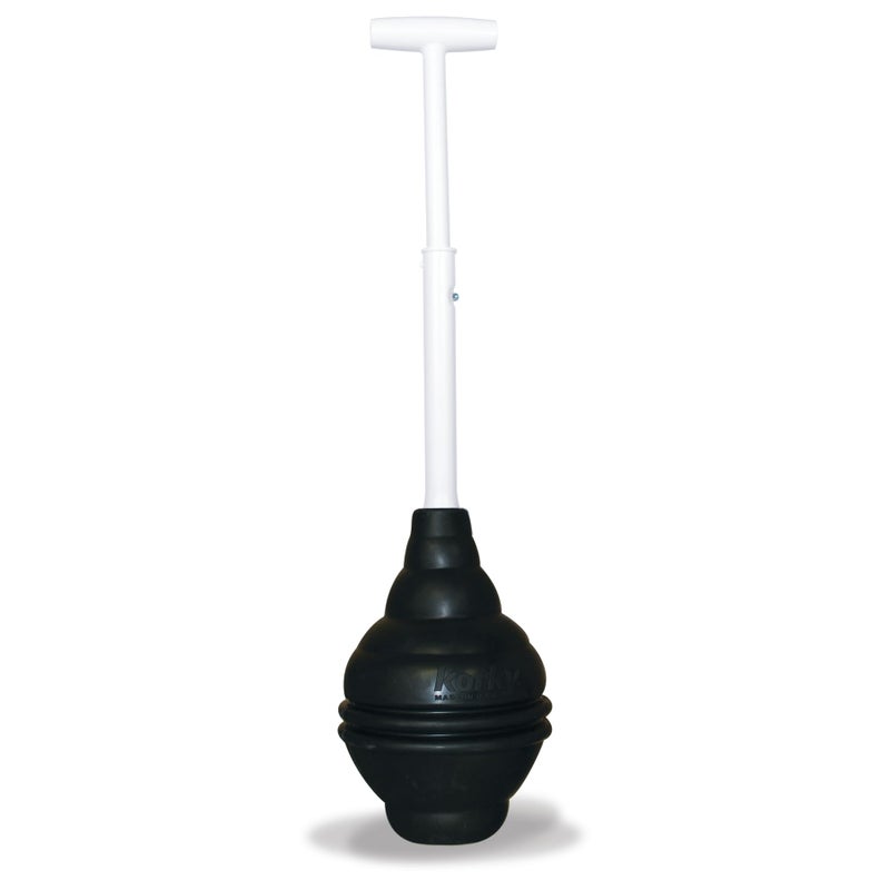 Korky 96-4AM BeehiveMAX Toilet Plunger, Black, 1 Count (Pack of 1) - Image 1