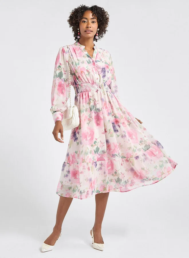Splash FAV Floral Chiffon Dress