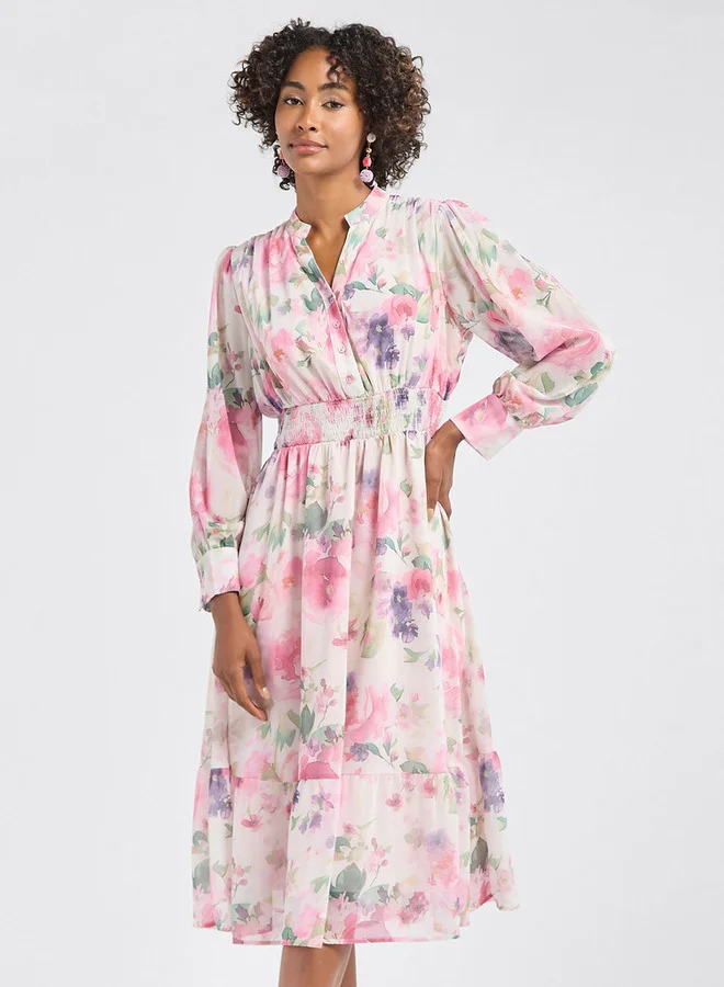 Splash FAV Floral Chiffon Dress