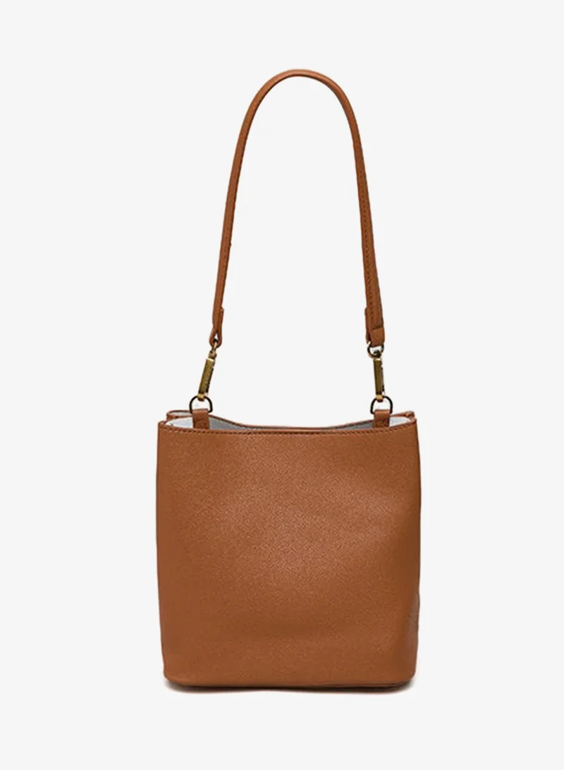 R&B Textured Shoulder Bag