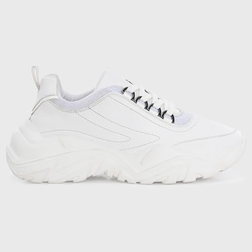 Centrino Women Chunky Sneaker | Cushioned Insole for Comfort | Stylish Lace-Up Design | Perfect for Casual Shoe for Girls 9726-1 - Image 5