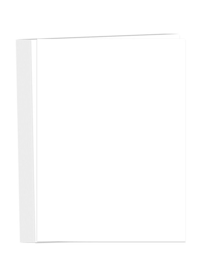 Goefun ورق مقوى أبيض 12x12 بوصة، 65 رطل، 100 ورقة - Image 1