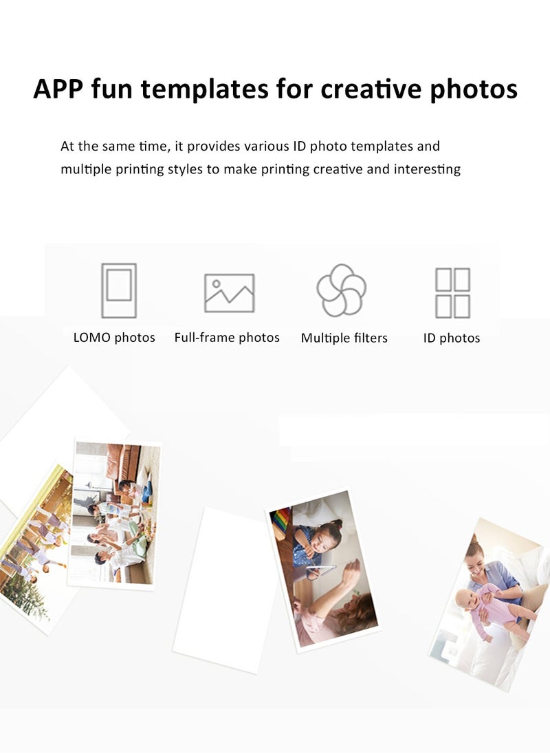OTTAL - OTTAL Original HPRT MT53 Mini Photo Printer ZINK Inkless Technology Multifunction AR Video Printing Bluetooth Portable Pocket Picture - Image 1