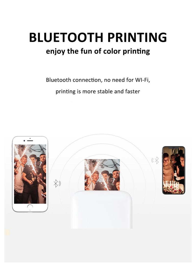 OTTAL - OTTAL Original HPRT MT53 Mini Photo Printer ZINK Inkless Technology Multifunction AR Video Printing Bluetooth Portable Pocket Picture - Image 1