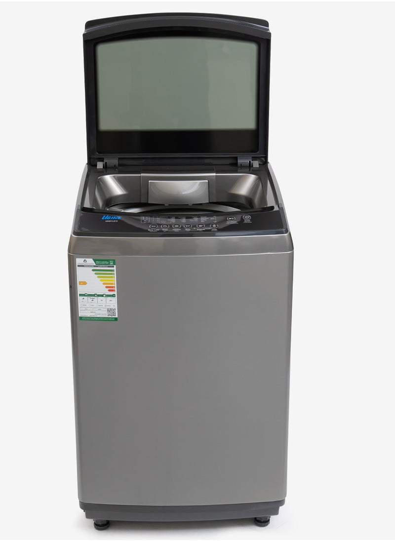 UGINE - Ugine Top Load Automatic Washing Machine, 10 KG, Silver - UWMTLN10S - Image 1
