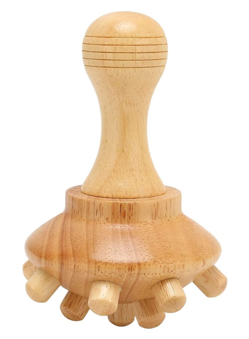 Loquat Octopus Wood Massage Tools, Body Sculpting Handheld Body Massager for Maderotherapy and Lymphatic Drainage for Eliminating Cellulite - Image 1