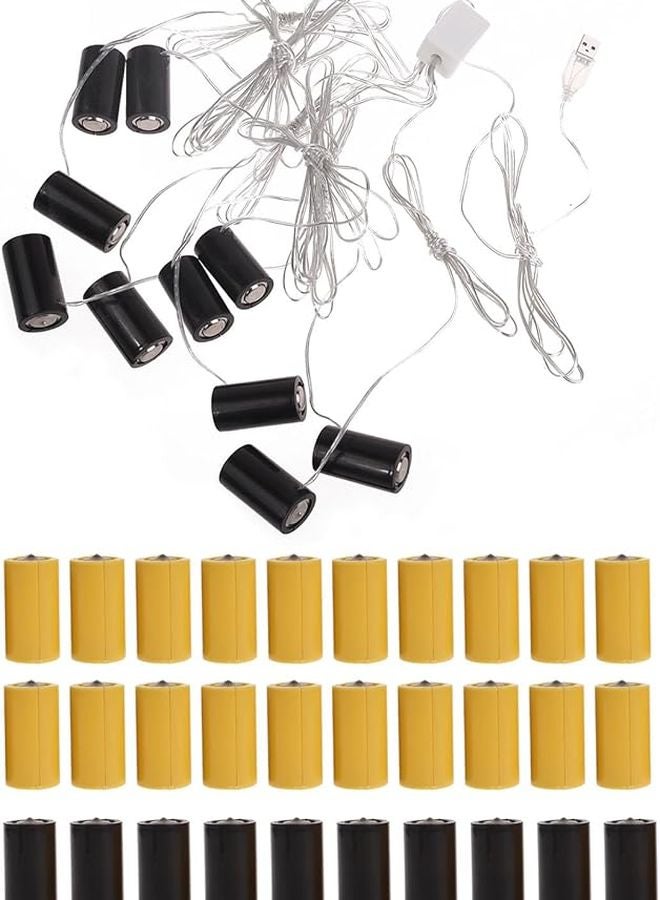 LR14 C USB Power Supply Replaces 4.5V 3V C Cell Battery for LED Lamps Electronics - Image 2