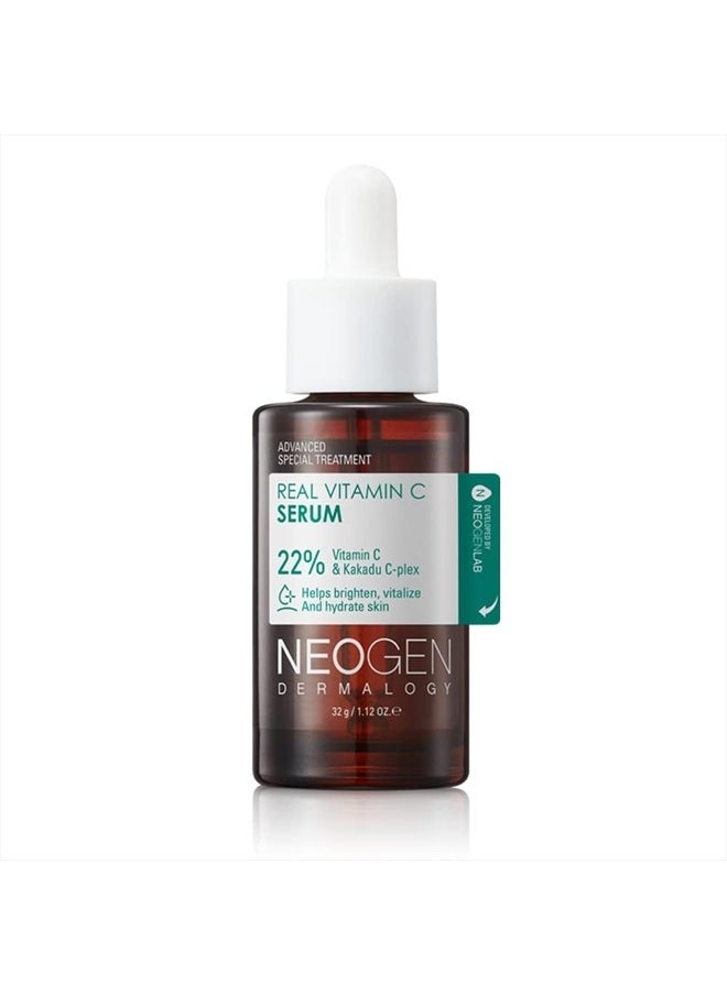 DERMALOGY by NEOGENLAB DERMALOGY by NEOGEN Real Vitamin C Serum 1.12 oz (32g) - Brightening, Revitalizing Serum with 22% Pure Ascorbic Acid, Ferulic Acid, Zinc and Niacinamide - Korean Skin Care  - Image 1