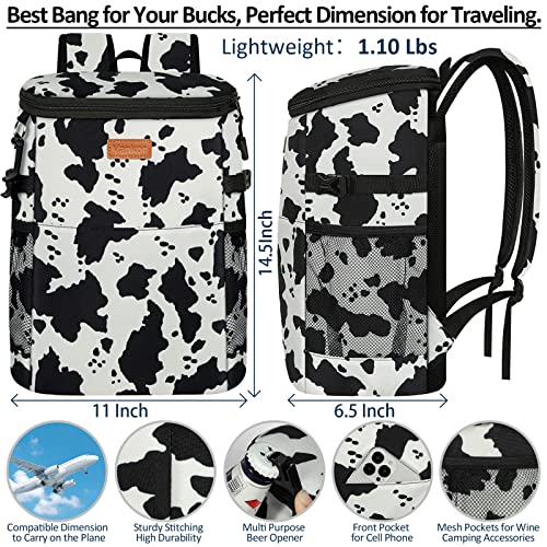 Vankor Camping Cooler Backpack 30 Cans, Soft Backpack Coolers Insulated Leak Proof Travel Cooler Bag Waterproof Lunch Picnic Beach Work Trip Thermal Bag Drink Beverage Cooler - Image 3