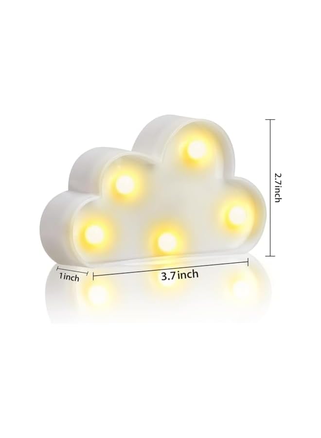 The Bros 3 Pcs LED Cloud Night Light, Can Be Hung On The Wall Kids Room Room Light, Suitable for Birthday Party Holiday Decoration Baby Room Nursery Decoration (Cloud) - Image 3