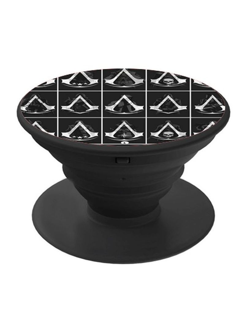 RKN Printed Pop Socket Phone Grip Black/White - Image 1