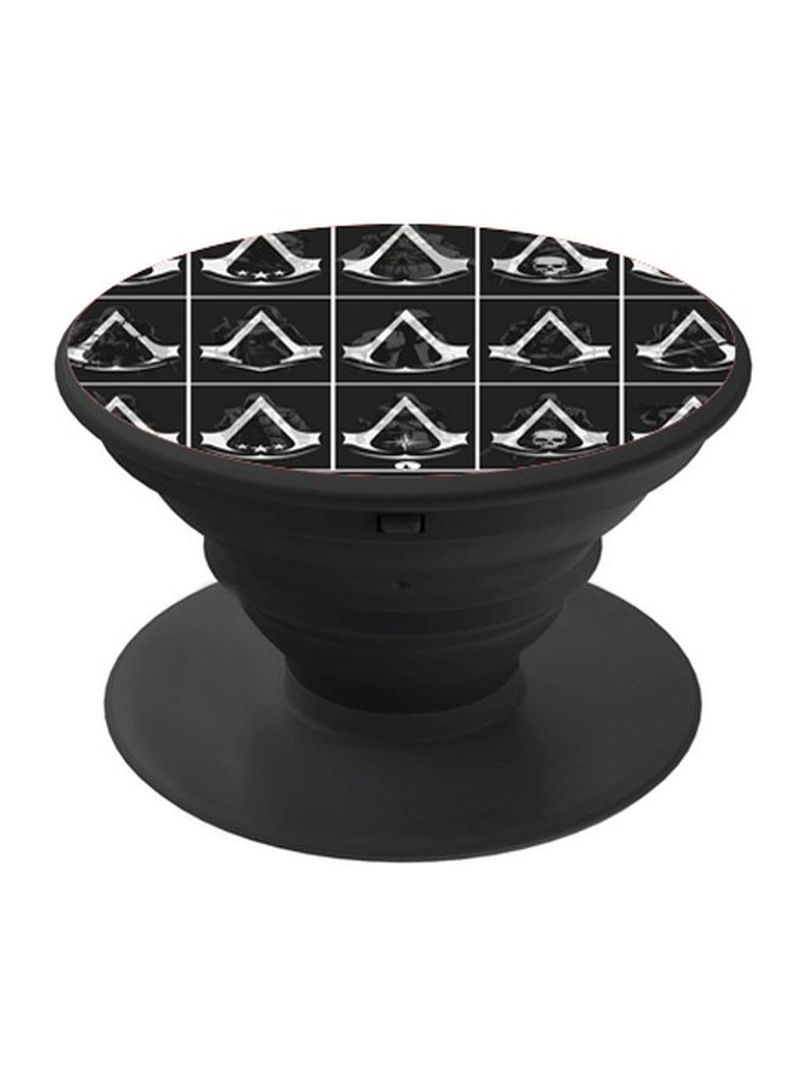 RKN Printed Pop Socket Phone Grip Black/White - Image 2
