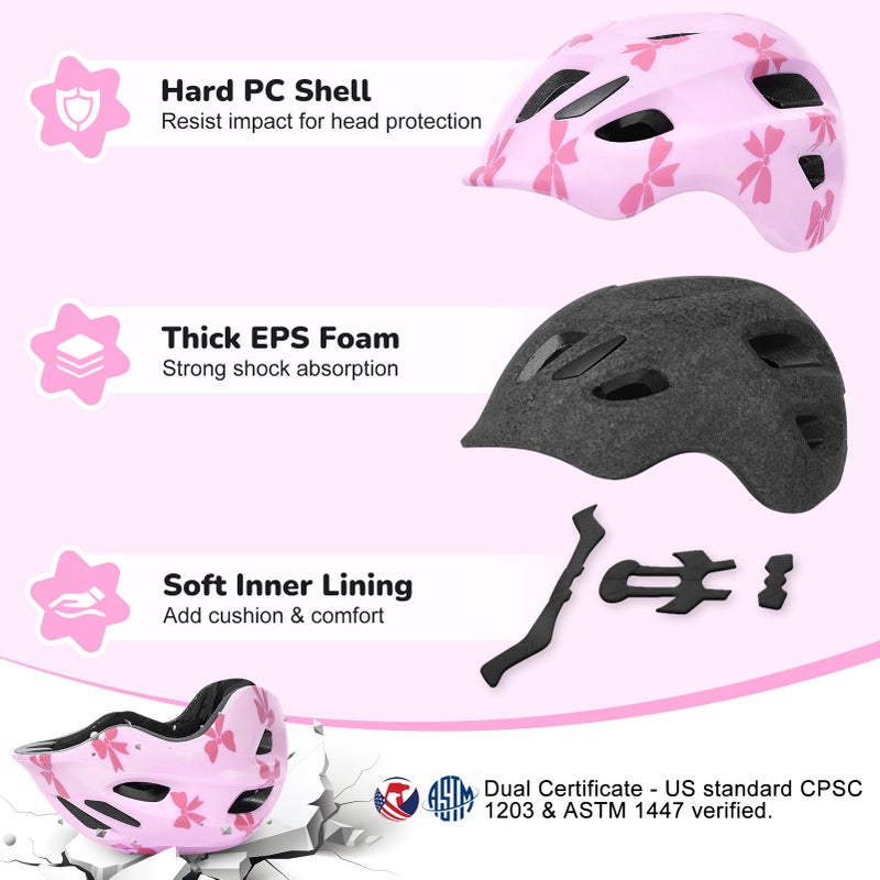 EllaSeek Toddler Helmet, Baby Infant Bike Helmets for Toddlers Girls Boys Age 1-3, Adjustable Toddler Bike Helmet, Kids Bicycle Helmets for Scooter Cycling Skateboard - Image 2