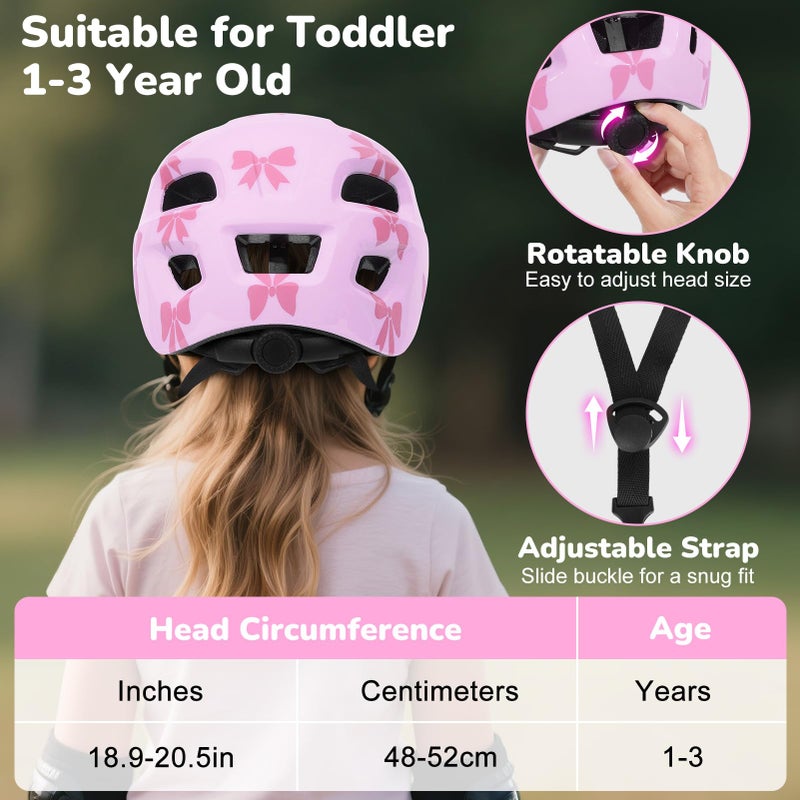 EllaSeek Toddler Helmet, Baby Infant Bike Helmets for Toddlers Girls Boys Age 1-3, Adjustable Toddler Bike Helmet, Kids Bicycle Helmets for Scooter Cycling Skateboard - Image 4