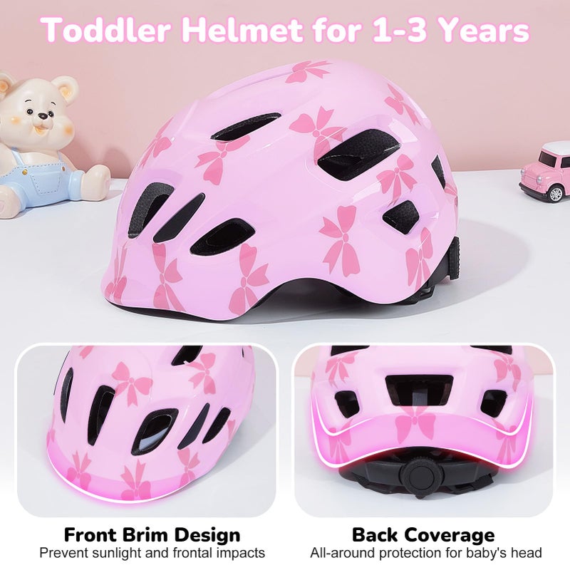 EllaSeek Toddler Helmet, Baby Infant Bike Helmets for Toddlers Girls Boys Age 1-3, Adjustable Toddler Bike Helmet, Kids Bicycle Helmets for Scooter Cycling Skateboard - Image 3