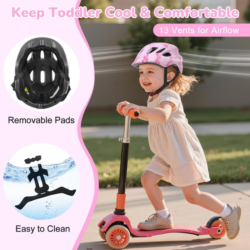 EllaSeek Toddler Helmet, Baby Infant Bike Helmets for Toddlers Girls Boys Age 1-3, Adjustable Toddler Bike Helmet, Kids Bicycle Helmets for Scooter Cycling Skateboard - Image 5