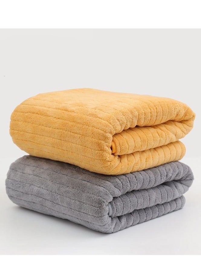 Microfiber Towel 90x160 cm 2 PCS Bath Towel Microfiber Soft, Durable and Light Weight  - Image 1