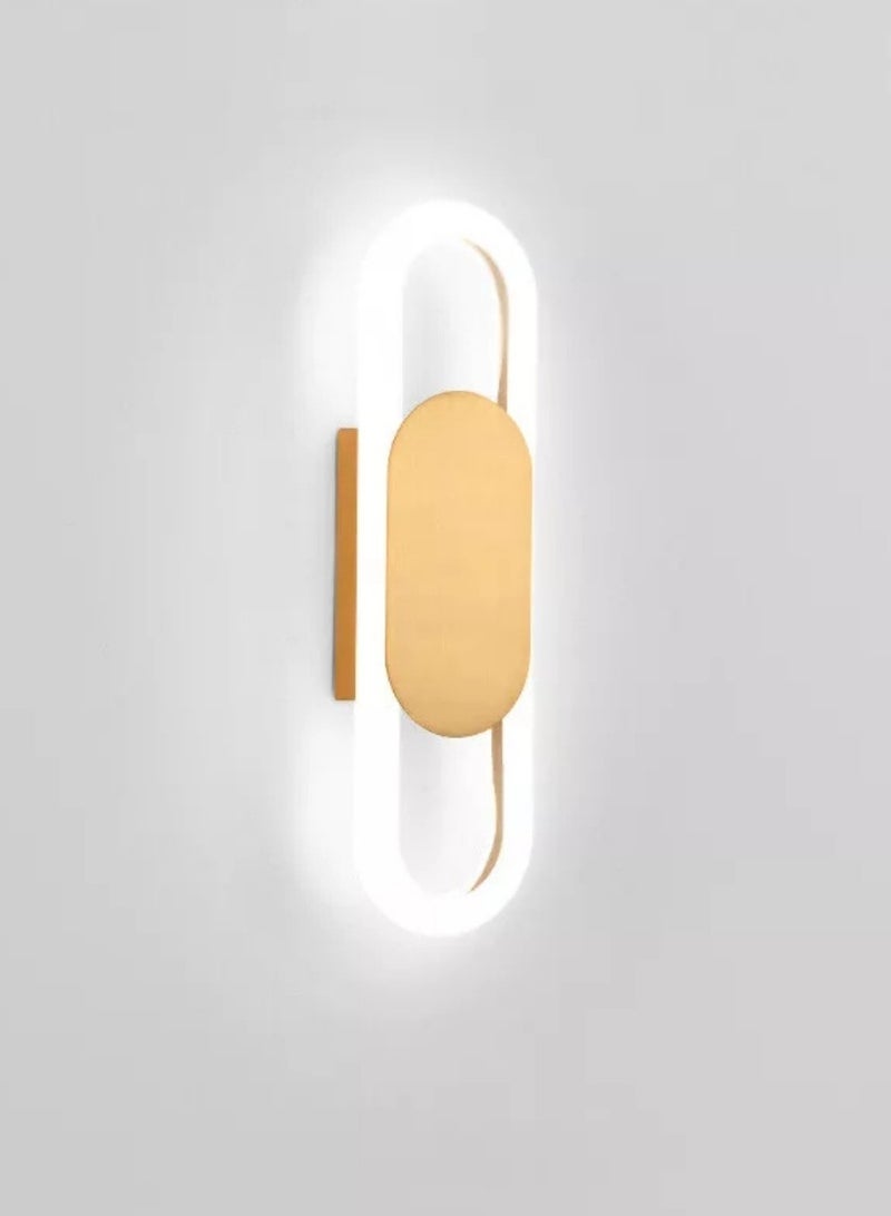 تارجت مصباح حائط عصري إبداعي باللون الذهبي غير اللامع، مقاس 31×9 سم - Image 2