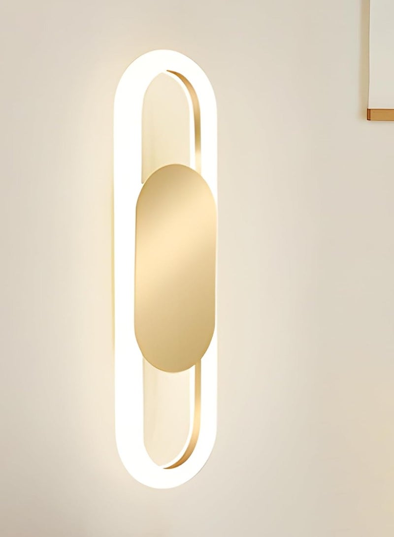 تارجت مصباح حائط عصري إبداعي باللون الذهبي غير اللامع، مقاس 31×9 سم - Image 1