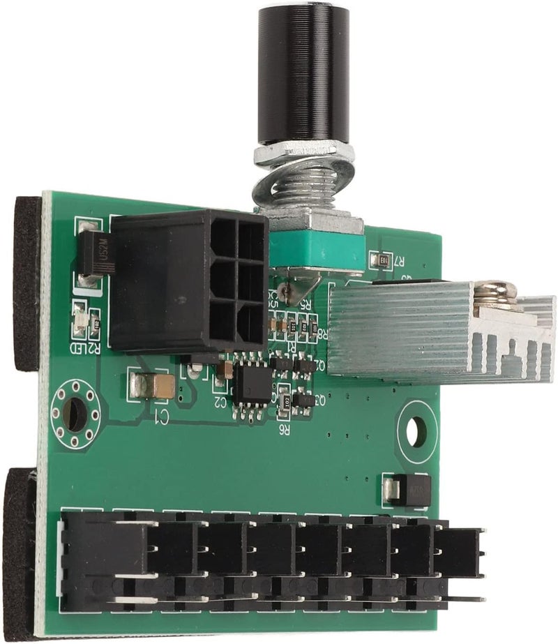 Kufoo 12V 8 Way Case Fan Speed Controller, PWM Fan Hub Controller, CPU Fan Hub PC Fan Controller for 4 Pin 3 Pin 2 Pin CPU Fans - Image 5