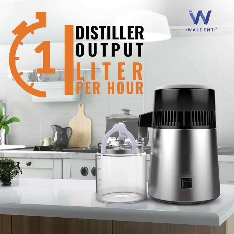 WALDENT Best 4L Water Distiller Stainless Steel Metal Bst009 for Dental and Multicolorpurpose Distillation - Image 5