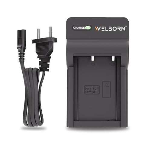 WELBORN NP-W126 Camera Battery Charger for Fujifilm X-T1 X-T2 X-T3 X-T10 X-T20 X-T30 X-T30 II X-T100 X-T200 X100F X100V X-S10 X-A5 X-A10 X-E4 X-Pro2 X-Pro3 - Image 1