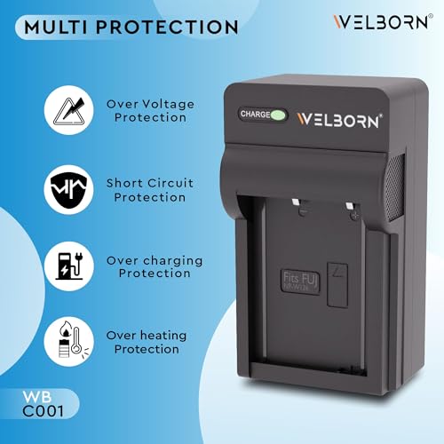 WELBORN NP-W126 Camera Battery Charger for Fujifilm X-T1 X-T2 X-T3 X-T10 X-T20 X-T30 X-T30 II X-T100 X-T200 X100F X100V X-S10 X-A5 X-A10 X-E4 X-Pro2 X-Pro3 - Image 5