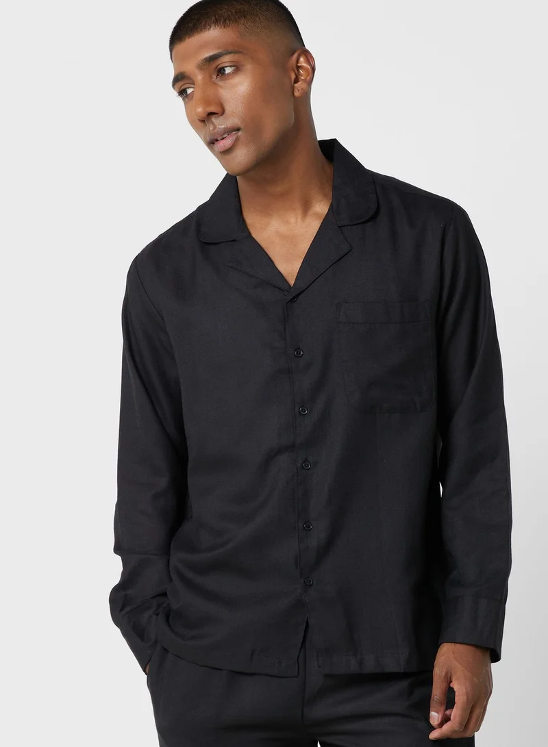 Robert Wood Linen Pyjama Set