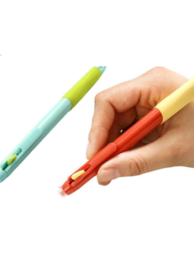 M.G Chenguang (M&G) Stationery, Erasable Gel Pen, Ergonomic Grip, Retractable Bullet Tip, 0.5Mm Black, Thermal-Sensitive Friction Writing Pen For Elementary School Students, Red Barrel, 4-Pack, Akpk0404A - Image 3
