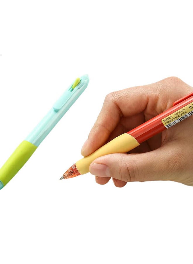 M.G Chenguang (M&G) Stationery, Erasable Gel Pen, Ergonomic Grip, Retractable Bullet Tip, 0.5Mm Black, Thermal-Sensitive Friction Writing Pen For Elementary School Students, Red Barrel, 4-Pack, Akpk0404A - Image 2