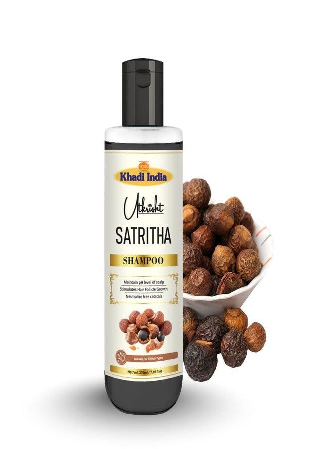 Utkrisht Khadi Satritha Hair Shampoo Pack of 1 | Herbal Hair Fall Control & Growth | Natural Shampoo for Dandruff & Scalp Care | Sulfate-Free Ayurvedic Cleanser for Men & Women | 210ml - Image 2