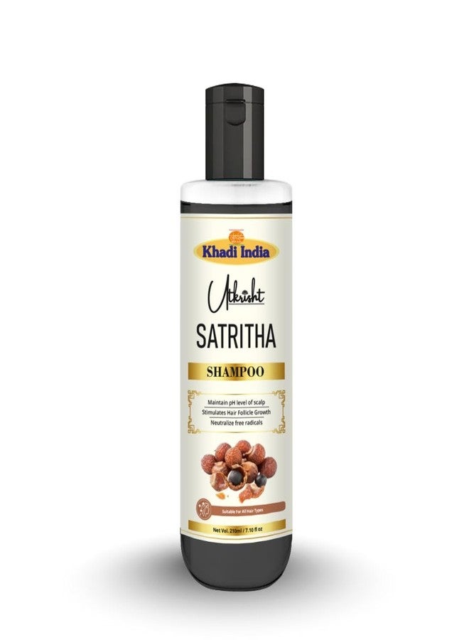 Utkrisht Khadi Satritha Hair Shampoo Pack of 1 | Herbal Hair Fall Control & Growth | Natural Shampoo for Dandruff & Scalp Care | Sulfate-Free Ayurvedic Cleanser for Men & Women | 210ml - Image 1