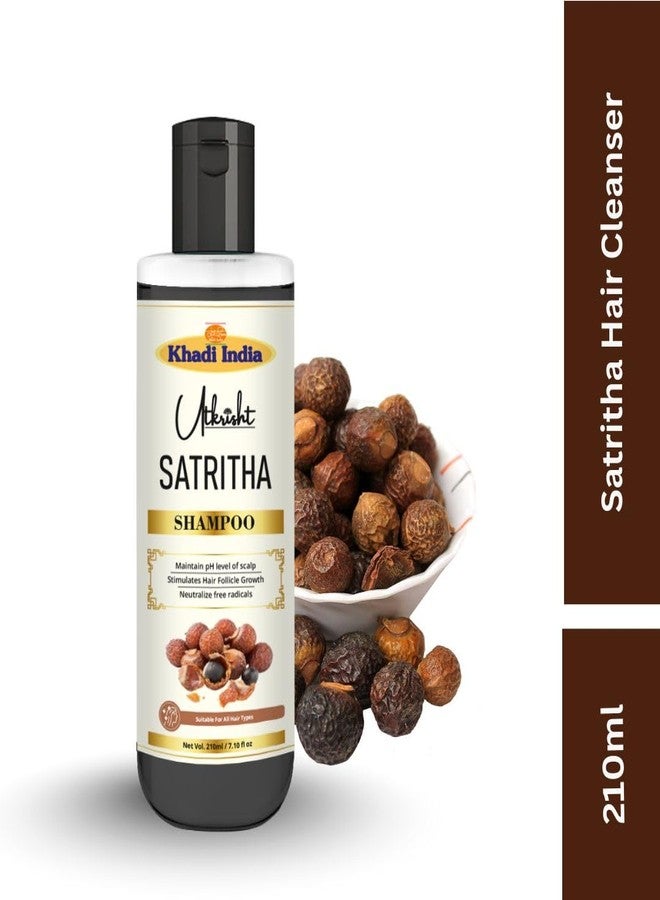 Utkrisht Khadi Satritha Hair Shampoo Pack of 1 | Herbal Hair Fall Control & Growth | Natural Shampoo for Dandruff & Scalp Care | Sulfate-Free Ayurvedic Cleanser for Men & Women | 210ml - Image 3