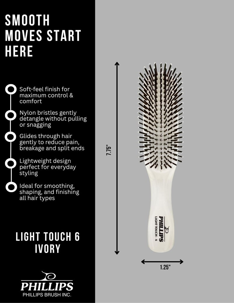 Phillips Brush Light Touch 6 Hair Brush - Image 5