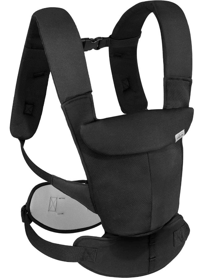 Chicco حاملة الأطفال Chicco SnugSupport 4 في 1، وضعيات حمل أمامية وخلفية، حقيبة ظهر للأطفال، حاملة أطفال من حديثي الولادة إلى toddlers، للأطفال من 7.5-33 رطل. | أسود/أسود - Image 3