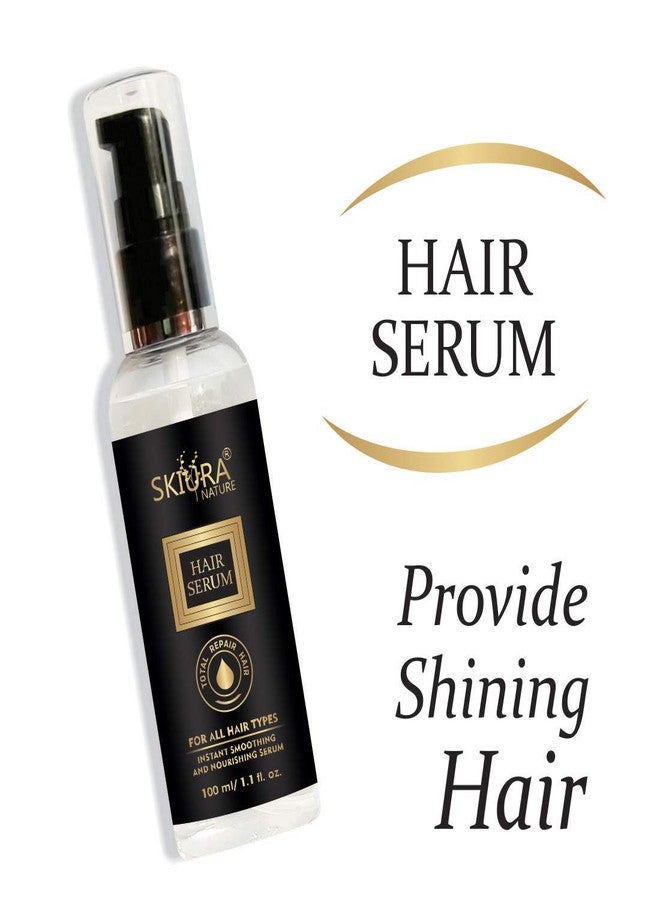 Skiura Nature Total Repair Hair Serum Enriched with Ferment and Almond Oil For Silky Smooth Hair, Tangle Free and Frizz Free- 100 ML - Image 2