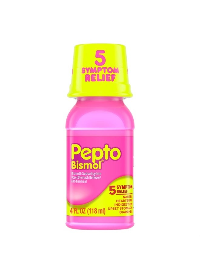 Pepto Bismol , 5 Symptom Digestive Relief, Original, 4 fl oz - Image 1