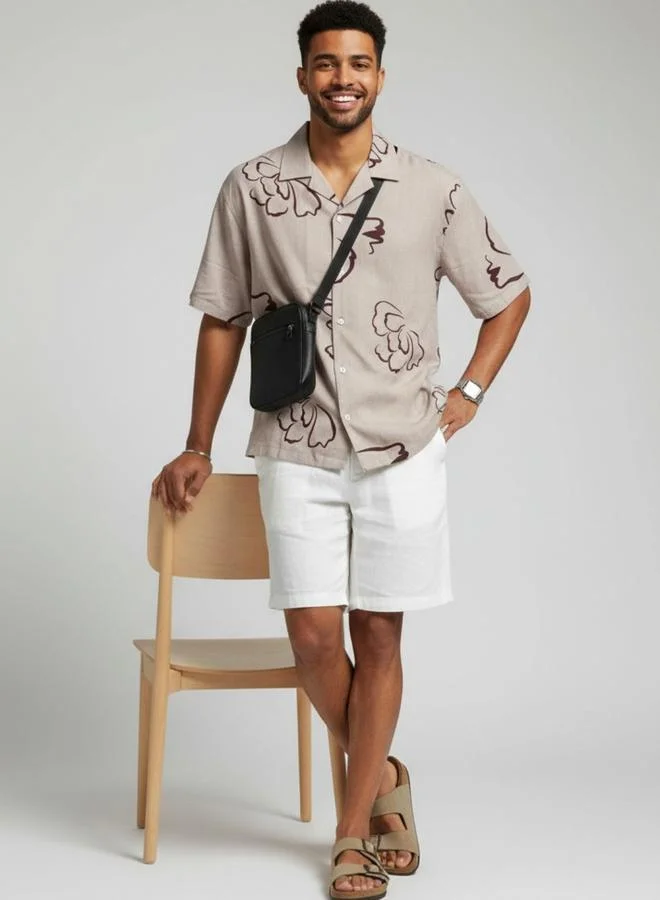 ترولوم Men Classic Floral Printed Casual Shirt