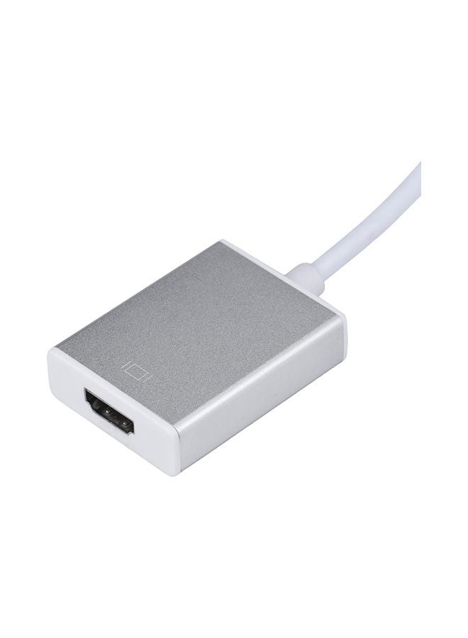 NIBEMINENT USB 3.1 Type C USB-C to HDMI Adapter 1080P or 4K Resolution For Macbook 12 inch White/Silver - Image 3