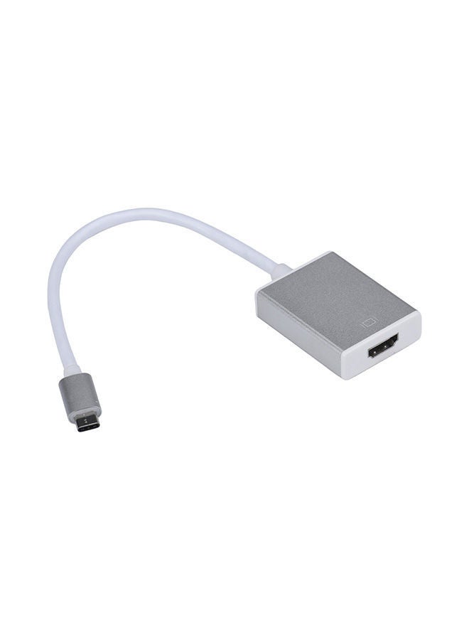 NIBEMINENT USB 3.1 Type C USB-C to HDMI Adapter 1080P or 4K Resolution For Macbook 12 inch White/Silver - Image 4